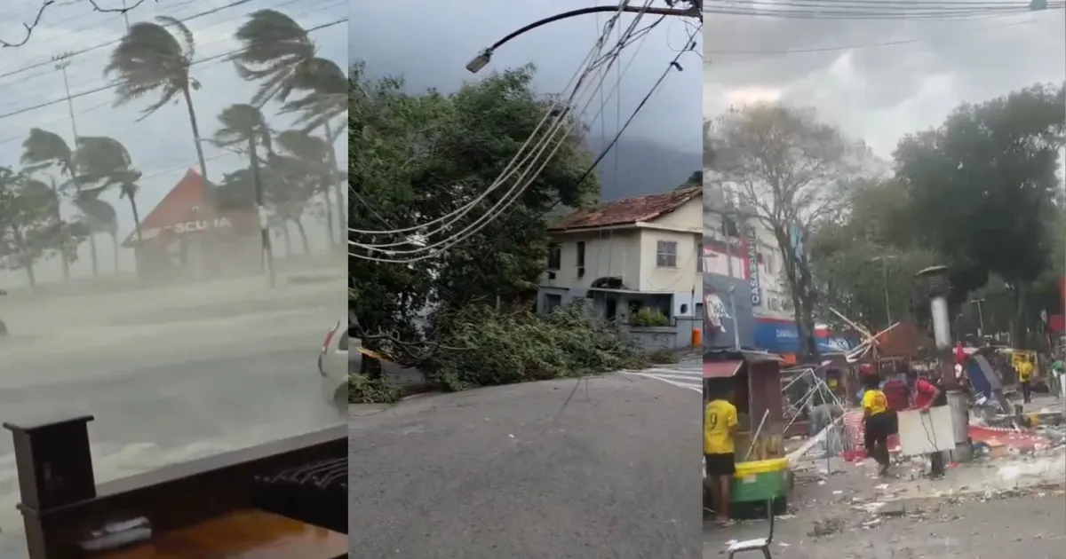 Ventos fortes deixam cinco mortos em São Paulo e no Rio de Janeiro