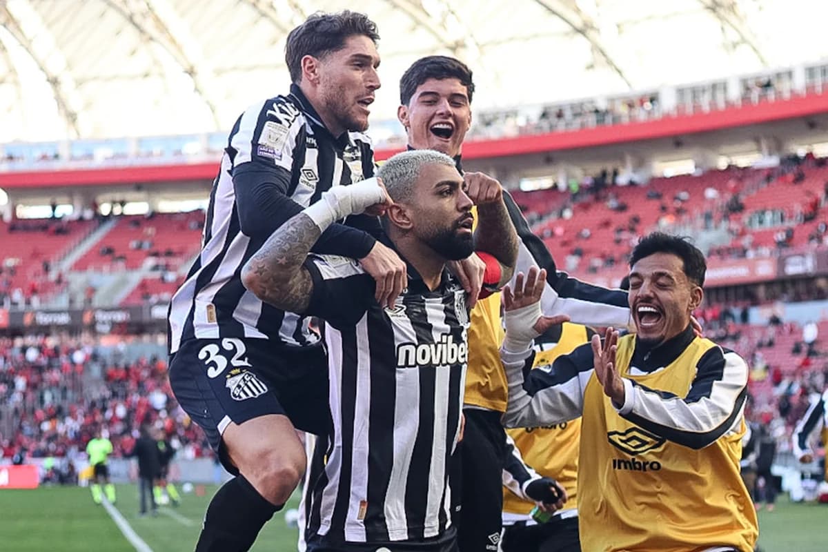 Santos vence Internacional por 3 a 2 no Beira-Rio e ganha fôlego no Brasileirão