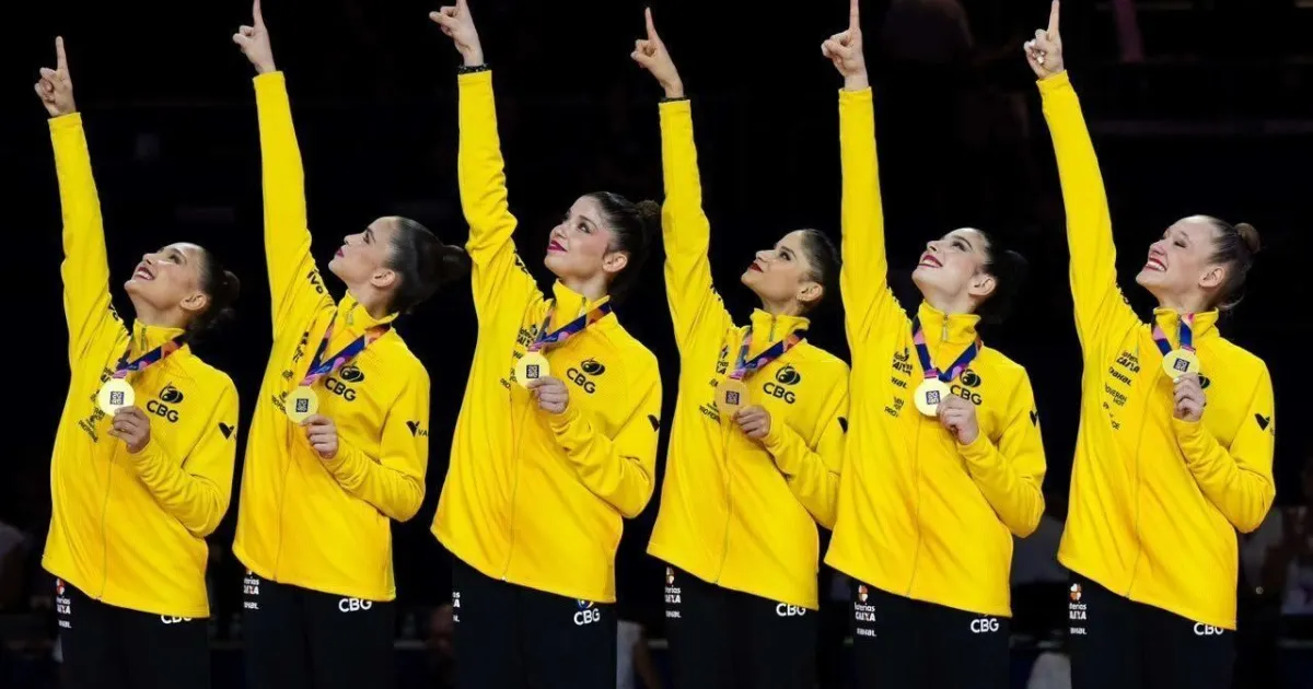 Brasil conquista ouro inédito no Mundial de ginástica rítmica
