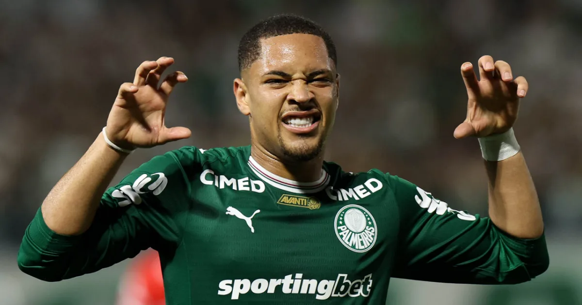 Vitor Roque é desfalque de última hora no Palmeiras para semifinal contra o Fluminense