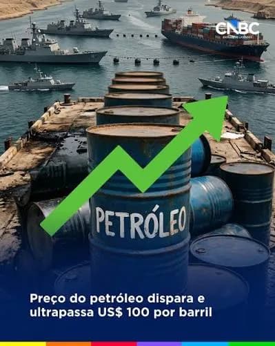 Petróleo dispara com escalada da guerra entre Irã e EUA no Golfo