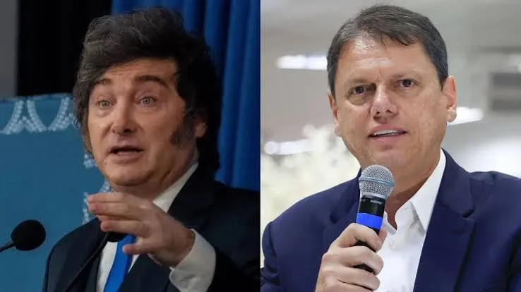 Tarcísio de Freitas vai conceder maior honraria de SP a Javier Milei