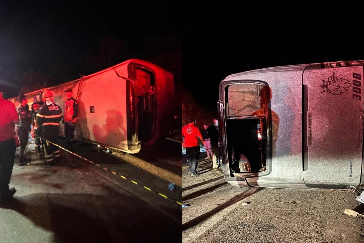 Acidente com ônibus de turismo deixa três mortos e dezenas de feridos na BR-262, no ES