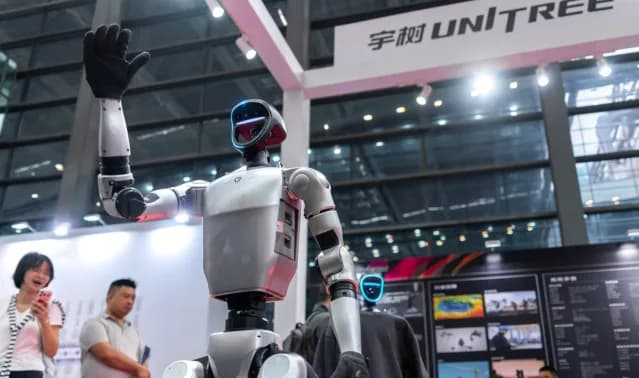 Fabricante chinesa de robôs Unitree dispara 629% em estreia na bolsa