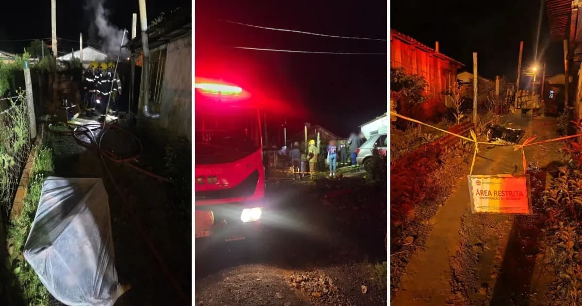 Incêndio mata jovem e pai em Santa Catarina; polícia investiga feminicídio