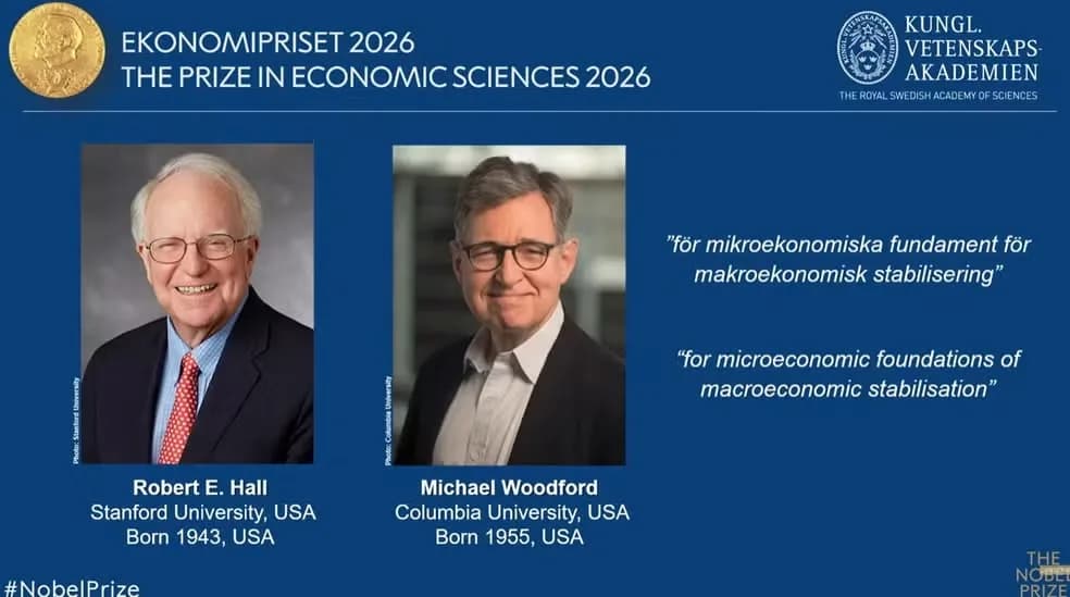 Nobel de Economia 2026 vai para Robert Hall e Michael Woodford